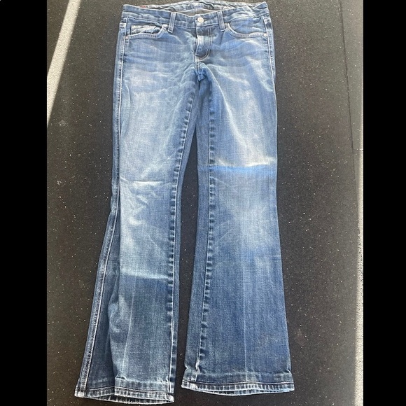 7 For All Mankind Denim - 7 for all mankind perfect 90s vintage jeans in EUC size flares with lower rise